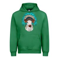 Emerald calf indian headdress Urban Hoodie - JahusDesignShop