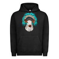 Pigment Black calf indian headdress Urban Hoodie - JahusDesignShop