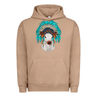 Pigment Burro calf indian headdress Urban Hoodie - JahusDesignShop