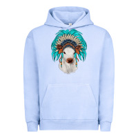 Pigment Grape Ice calf indian headdress Urban Hoodie - JahusDesignShop