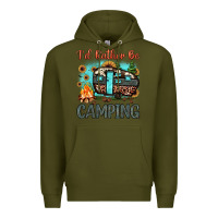 Army Green i'd rather be camping Premium Hoodie - JahusDesignShop