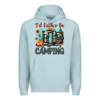 Blue Mist i'd rather be camping Premium Hoodie - JahusDesignShop