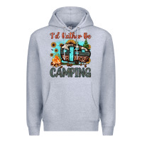 Heather Grey i'd rather be camping Premium Hoodie - JahusDesignShop