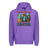Purple i'd rather be camping Premium Hoodie - JahusDesignShop