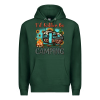 Sports Green i'd rather be camping Premium Hoodie - JahusDesignShop