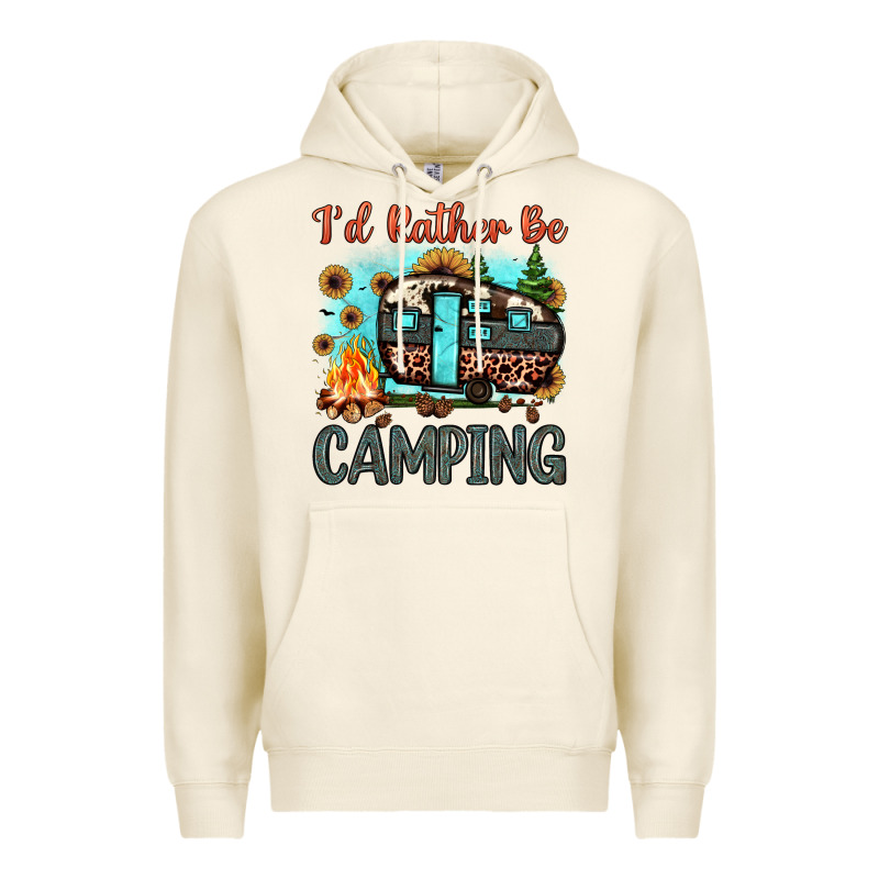 I'd Rather Be Camping Premium Hoodie by JahusDesignShop | Teevron
