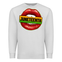 Dove Grey juneteenth lips Premium Sweatshirt - texasbilliewilder