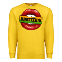 Lemon juneteenth lips Premium Sweatshirt - texasbilliewilder