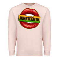 Pale Pink juneteenth lips Premium Sweatshirt - texasbilliewilder