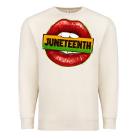 Sandshell juneteenth lips Premium Sweatshirt - texasbilliewilder