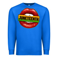 True Royal juneteenth lips Premium Sweatshirt - texasbilliewilder