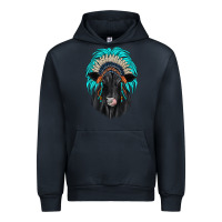 Navy black angus indian headdress Urban Hoodie - JahusDesignShop
