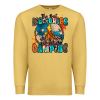 Antique Gold the best memories are made camping Premium Sweatshirt - Zillion Design Studio
