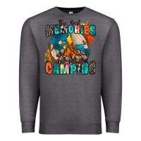 Charcoal Heather the best memories are made camping Premium Sweatshirt - Zillion Design Studio