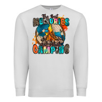 Dove Grey the best memories are made camping Premium Sweatshirt - Zillion Design Studio