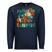 Navy the best memories are made camping Premium Sweatshirt - Zillion Design Studio