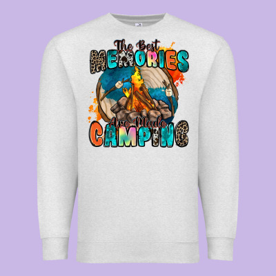 The Best Memories Are Made Camping Premium Sweatshirt Designed By Zillion Design Studio