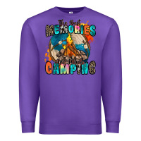Purple the best memories are made camping Premium Sweatshirt - Zillion Design Studio