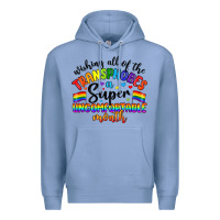 Colony Blue wishing all of the transphobes uncomfortable month Premium Hoodie - Artiststas
