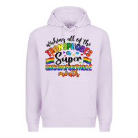 Lilac wishing all of the transphobes uncomfortable month Premium Hoodie - Artiststas