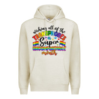 Oatmeal Heather wishing all of the transphobes uncomfortable month Premium Hoodie - Artiststas