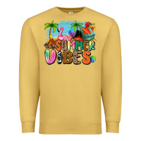 Antique Gold summer vibes camp Premium Sweatshirt - Zillion Design Studio