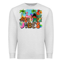 Oatmeal Heather summer vibes camp Premium Sweatshirt - Zillion Design Studio
