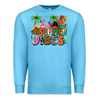 Ocean Blue summer vibes camp Premium Sweatshirt - Zillion Design Studio