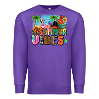 Purple summer vibes camp Premium Sweatshirt - Zillion Design Studio