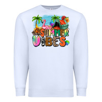 White summer vibes camp Premium Sweatshirt - Zillion Design Studio