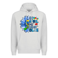 Dove Grey in april we wear blue sunflower Premium Hoodie - Artiststas