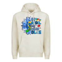 Oatmeal Heather in april we wear blue sunflower Premium Hoodie - Artiststas
