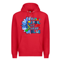 Red in april we wear blue sunflower Premium Hoodie - Artiststas