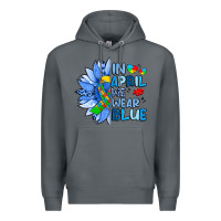 Rock in april we wear blue sunflower Premium Hoodie - Artiststas