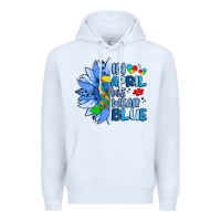 White in april we wear blue sunflower Premium Hoodie - Artiststas