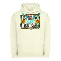 Pigment Pistachio spoiler alert i dont care Urban Hoodie - AdoDesignShop