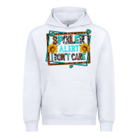 White spoiler alert i dont care Urban Hoodie - AdoDesignShop