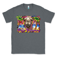 Charcoal Heather hello summer camel at the beach Classic Tee - BarkalooDesign