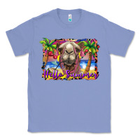 Colony Blue hello summer camel at the beach Classic Tee - BarkalooDesign