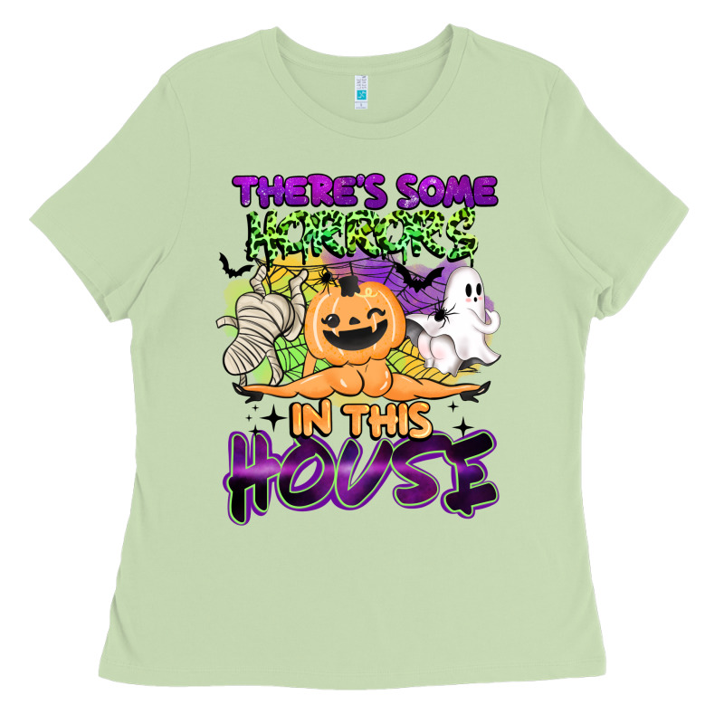 Theres Some Horrors In This House Ladies Tee by BarkalooDesign | Teevron