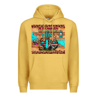 Antique Gold camping vibes Premium Hoodie - JahusDesignShop