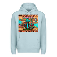 Blue Mist camping vibes Premium Hoodie - JahusDesignShop