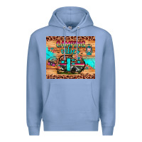 Colony Blue camping vibes Premium Hoodie - JahusDesignShop