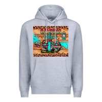 Heather Grey camping vibes Premium Hoodie - JahusDesignShop
