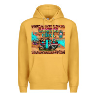 Mustard camping vibes Premium Hoodie - JahusDesignShop