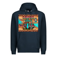 Navy camping vibes Premium Hoodie - JahusDesignShop