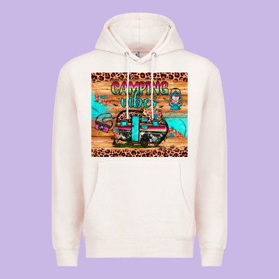 Camping Vibes Premium Hoodie Designed By Jahusdesignshop