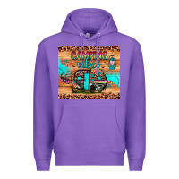 Purple camping vibes Premium Hoodie - JahusDesignShop