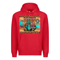 Red camping vibes Premium Hoodie - JahusDesignShop