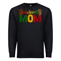Black juneteenth mom Premium Sweatshirt - texasbilliewilder